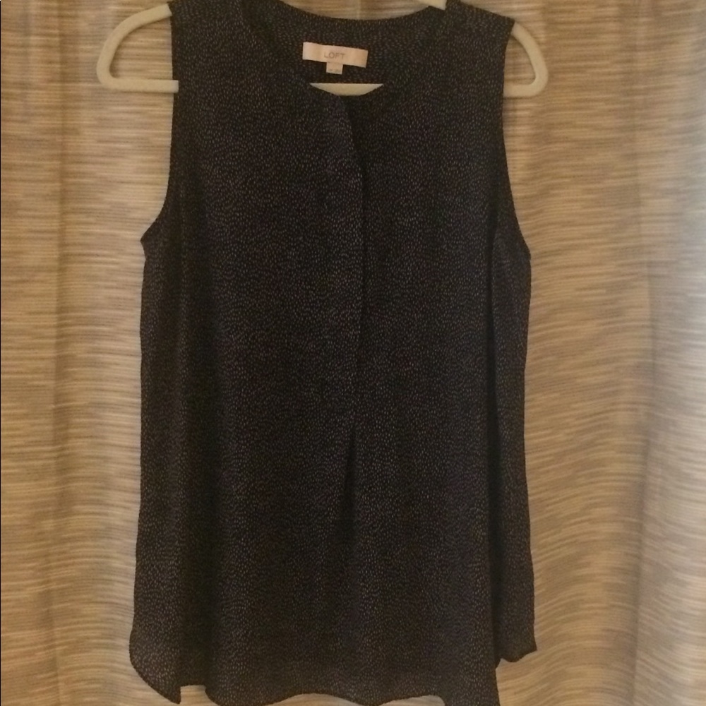 Loft Black Sleeveless Blouse